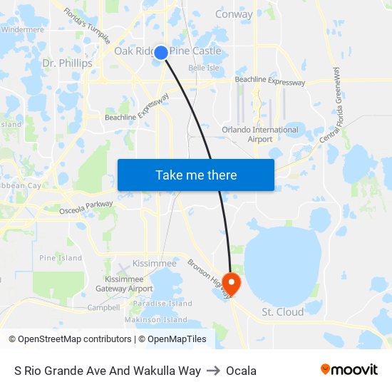 S Rio Grande Ave And Wakulla Way to Ocala map