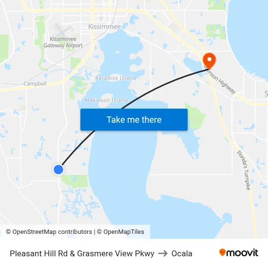 Pleasant Hill Rd & Grasmere View Pkwy to Ocala map