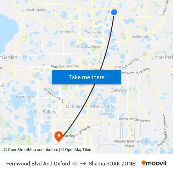 Fernwood Blvd And Oxford Rd to Shamu SOAK ZONE! map