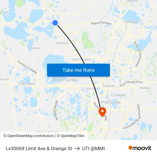 Lx30069 Limit Ave & Orange St to UTI @MMI map