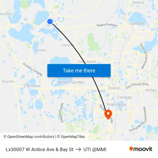 Lx30007 W Ardice Ave & Bay St to UTI @MMI map