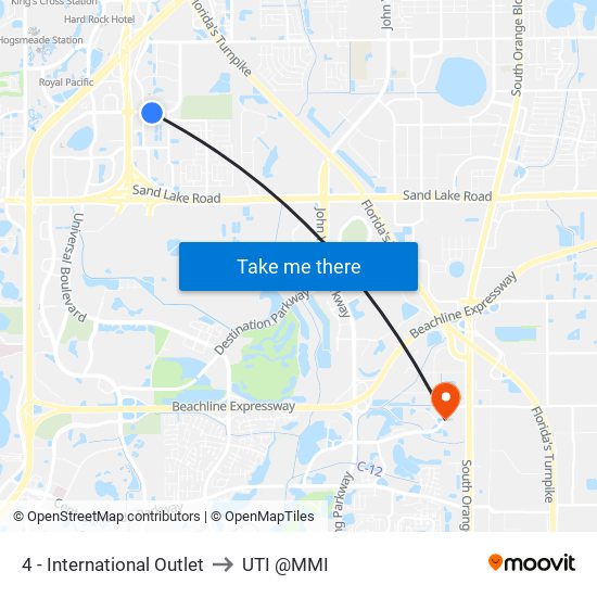 4 - International Outlet to UTI @MMI map