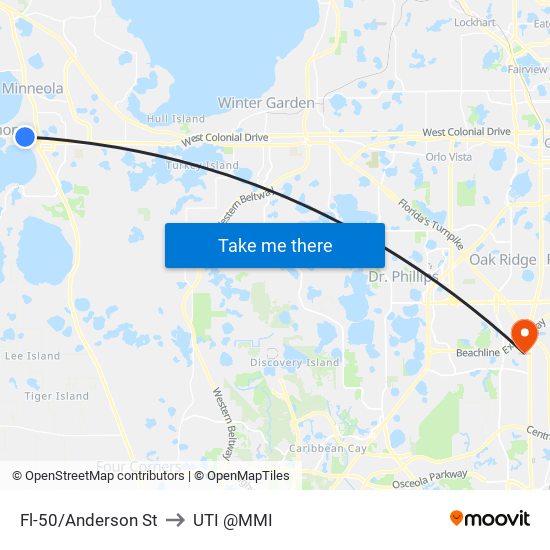 Fl-50/Anderson St to UTI @MMI map