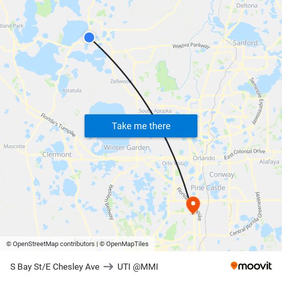 S Bay St/E Chesley Ave to UTI @MMI map