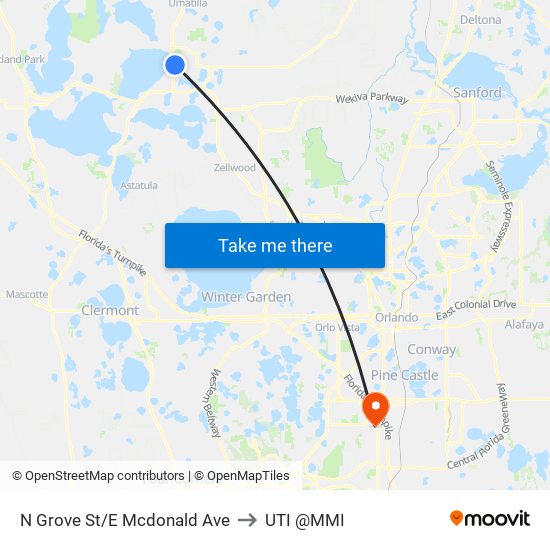 N Grove St/E Mcdonald Ave to UTI @MMI map