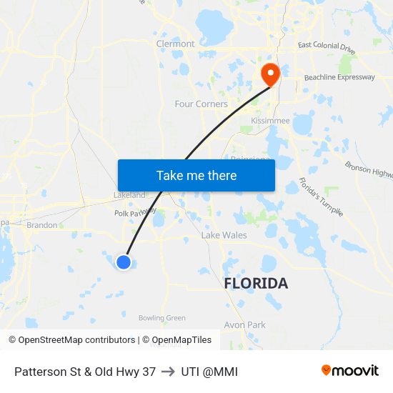 Patterson St & Old Hwy 37 to UTI @MMI map