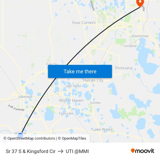 Sr 37 S & Kingsford Cir to UTI @MMI map