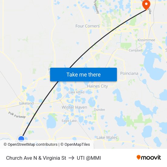Church Ave N & Virginia St to UTI @MMI map