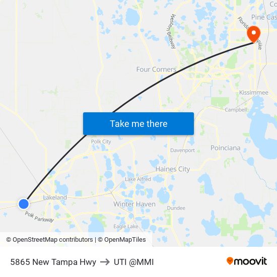 5865 New Tampa Hwy to UTI @MMI map