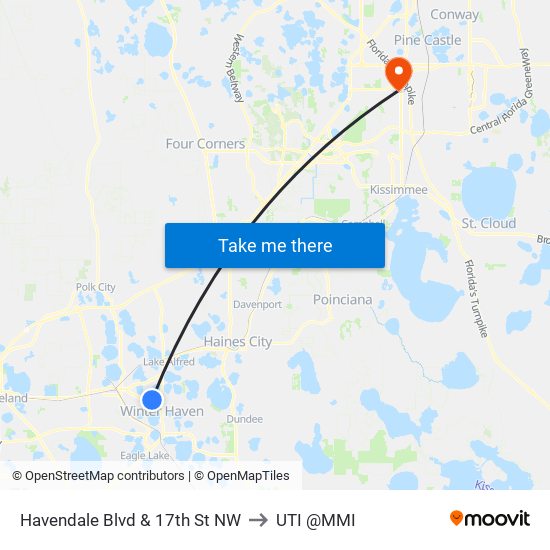 Havendale Blvd & 17th St NW to UTI @MMI map