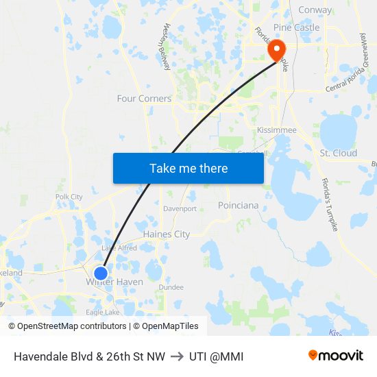 Havendale Blvd & 26th St NW to UTI @MMI map