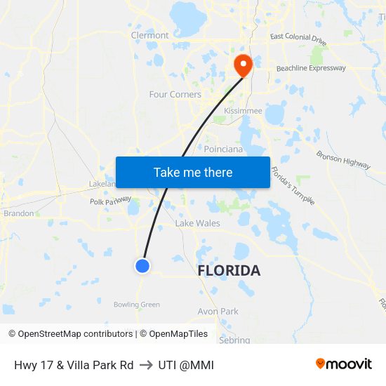 Hwy 17 & Villa Park Rd to UTI @MMI map
