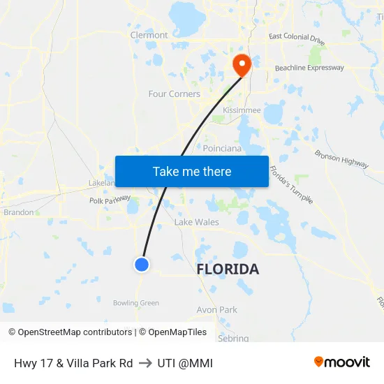 Hwy 17 & Villa Park Rd to UTI @MMI map