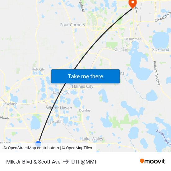 Mlk Jr Blvd & Scott Ave to UTI @MMI map