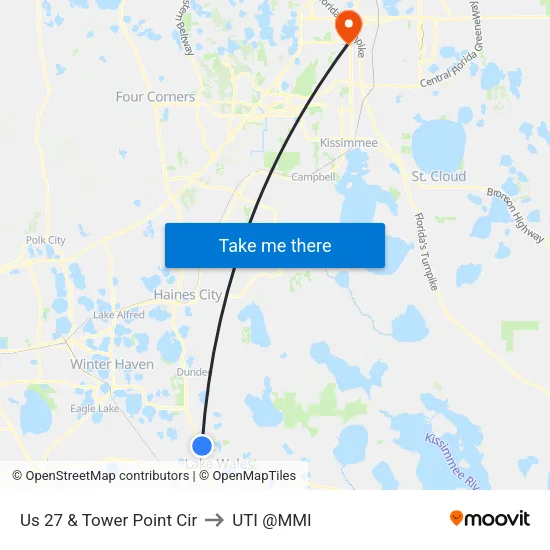Us 27 & Tower Point Cir to UTI @MMI map