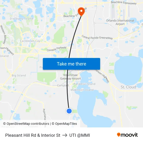 Pleasant Hill Rd & Interior St to UTI @MMI map