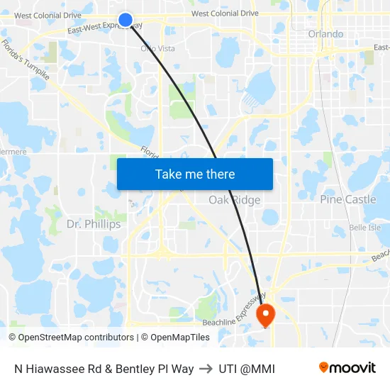 N Hiawassee Rd & Bentley Pl Way to UTI @MMI map
