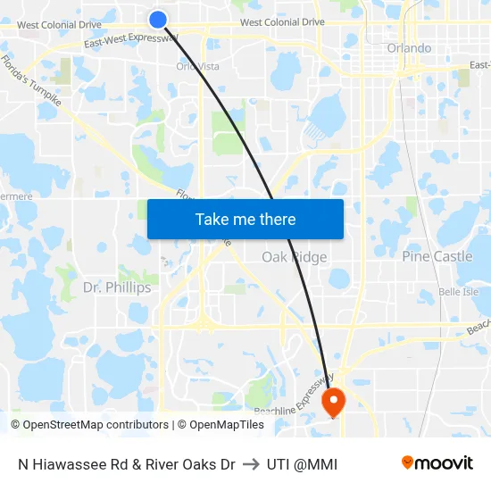 N Hiawassee Rd & River Oaks Dr to UTI @MMI map