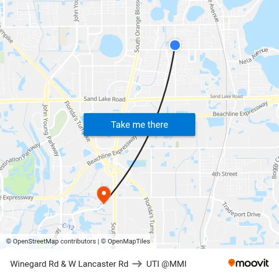 Winegard Rd & W Lancaster Rd to UTI @MMI map