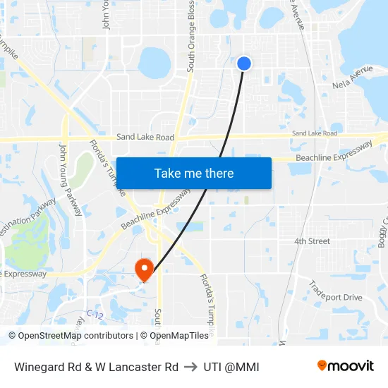 Winegard Rd & W Lancaster Rd to UTI @MMI map