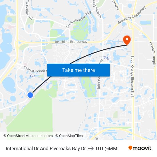 International Dr And Riveroaks Bay Dr to UTI @MMI map