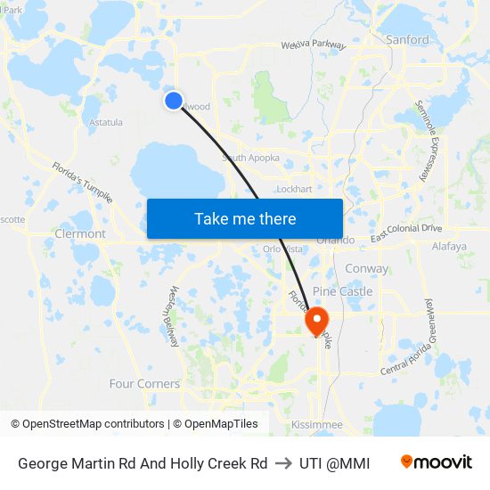 George Martin Rd And Holly Creek Rd to UTI @MMI map