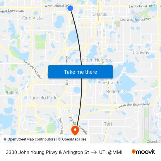 3300 John Young Pkwy & Arlington St to UTI @MMI map