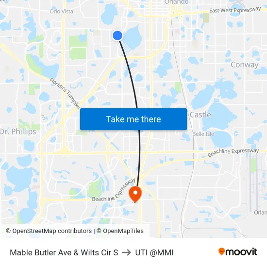 Mable Butler Ave & Wilts Cir S to UTI @MMI map