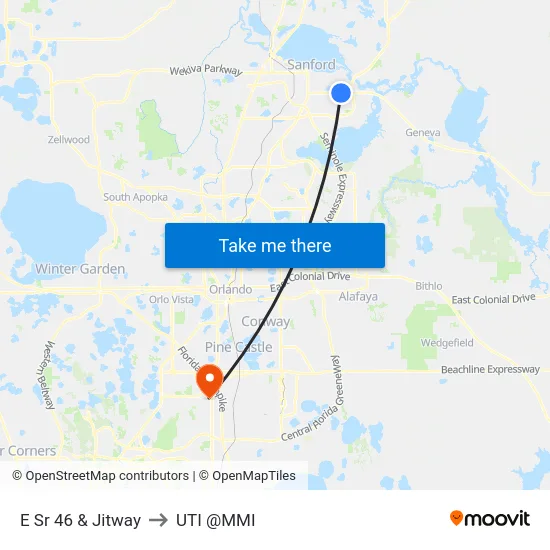 E Sr 46 & Jitway to UTI @MMI map