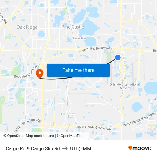 Cargo Rd & Cargo Slip Rd to UTI @MMI map