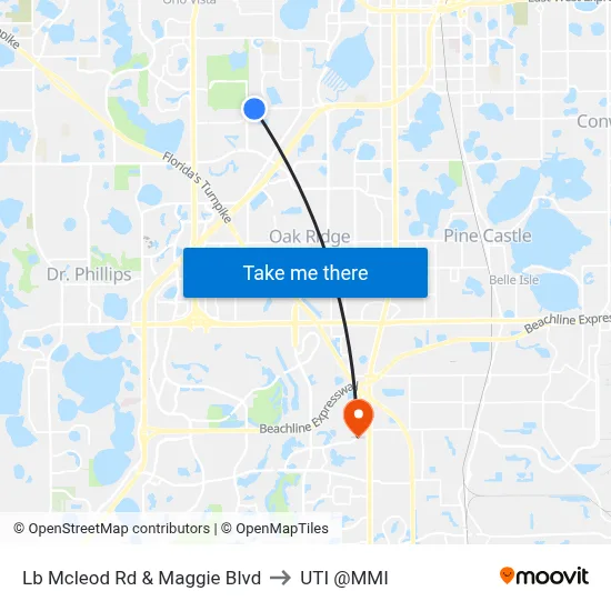 Lb Mcleod Rd & Maggie Blvd to UTI @MMI map
