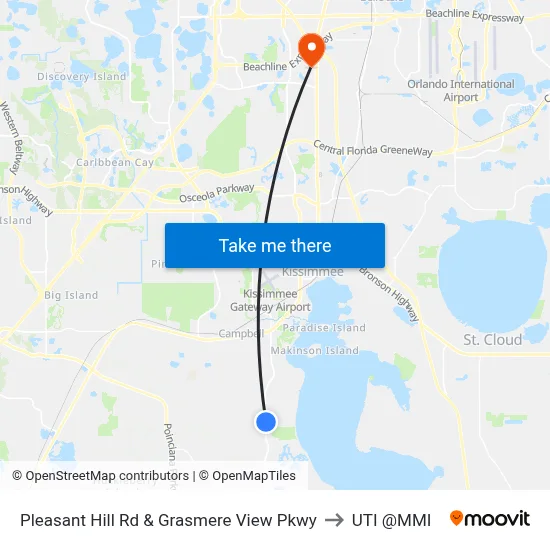 Pleasant Hill Rd & Grasmere View Pkwy to UTI @MMI map