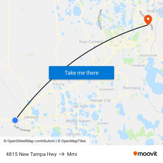 4815 New Tampa Hwy to Mmi map