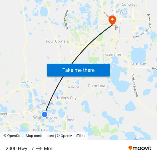 2000 Hwy 17 to Mmi map