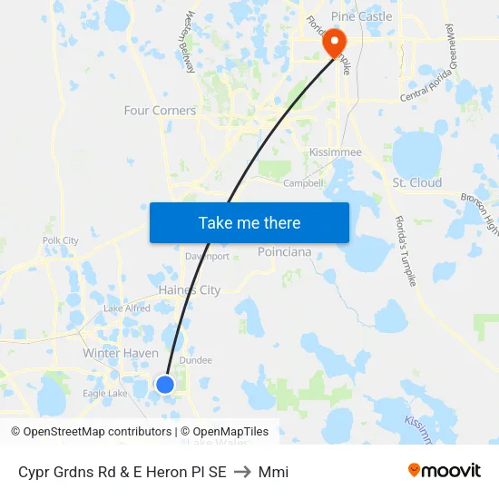 Cypr Grdns Rd & E Heron Pl SE to Mmi map