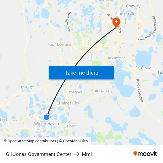 Gil Jones Government Center to Mmi map
