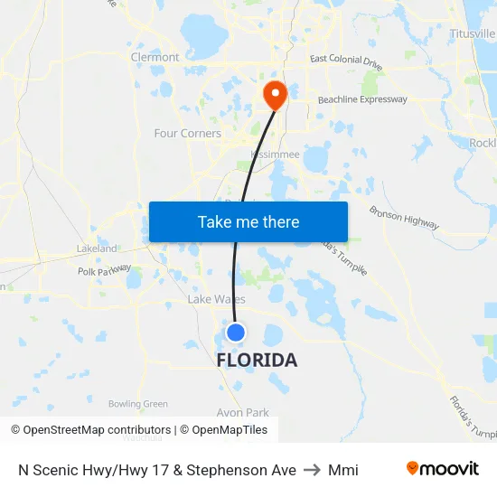 N Scenic Hwy/Hwy 17 & Stephenson Ave to Mmi map