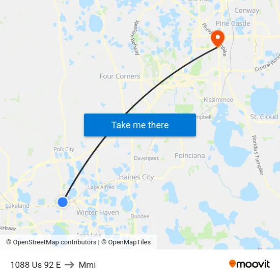 1088 Us 92 E to Mmi map