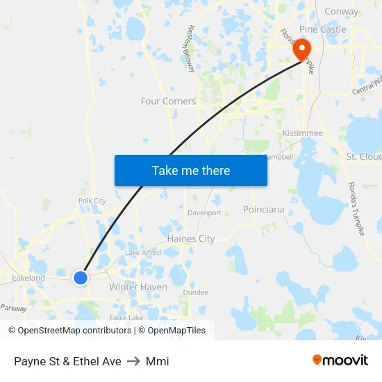 Payne St & Ethel Ave to Mmi map