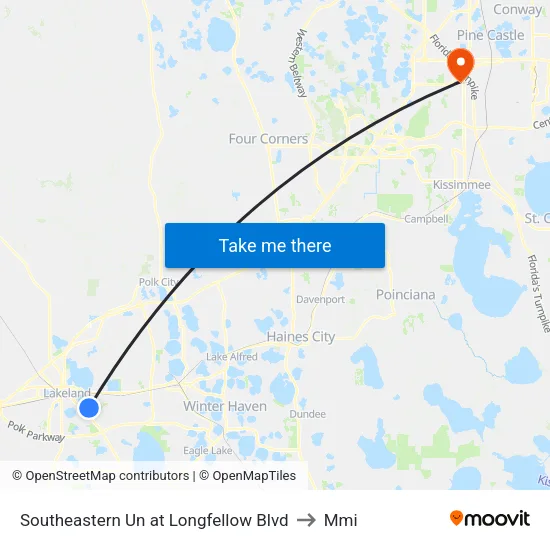 Southeastern Un at Longfellow Blvd to Mmi map