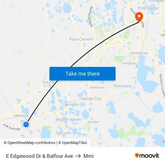 E Edgewood Dr & Balfour Ave to Mmi map