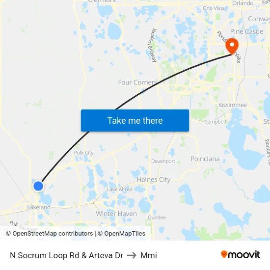 N Socrum Loop Rd & Arteva Dr to Mmi map