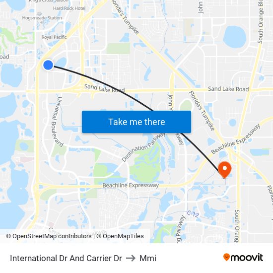 International Dr And Carrier Dr to Mmi map