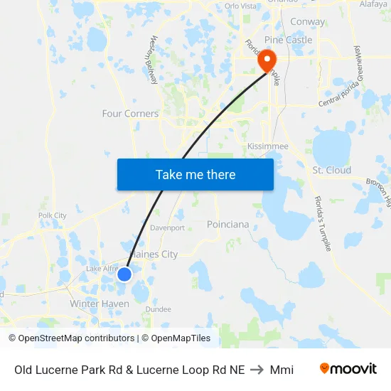 Old Lucerne Park Rd & Lucerne Loop Rd NE to Mmi map