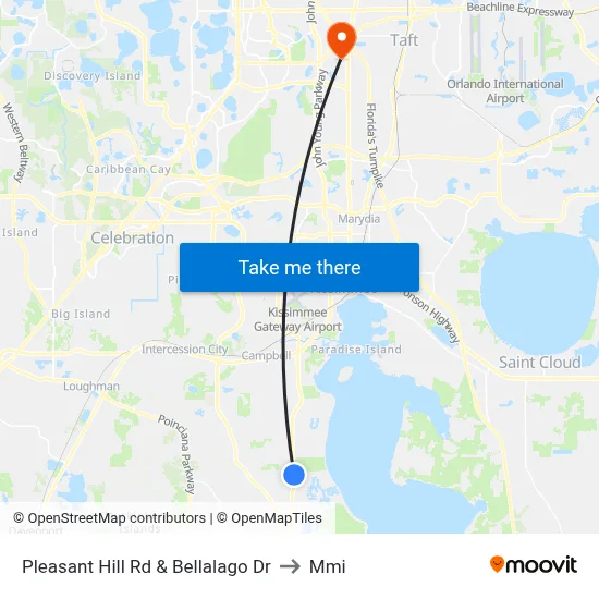 Pleasant Hill Rd & Bellalago Dr to Mmi map
