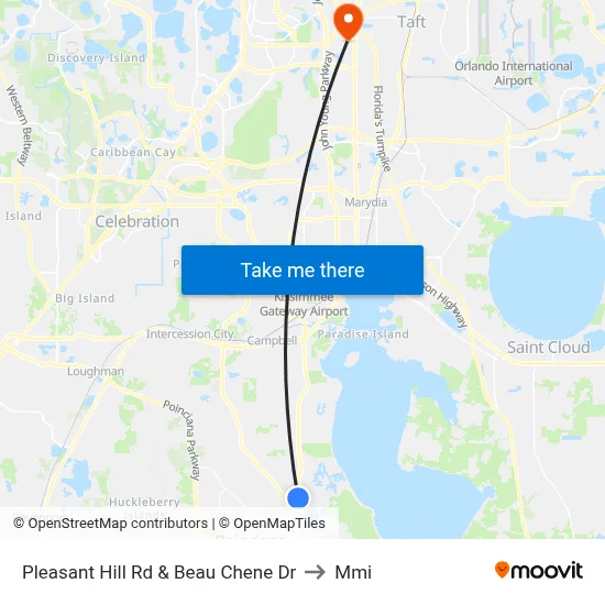 Pleasant Hill Rd & Beau Chene Dr to Mmi map