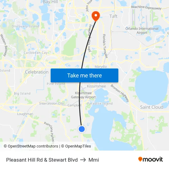 Pleasant Hill Rd & Stewart Blvd to Mmi map