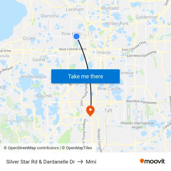 Silver Star Rd & Dardanelle Dr to Mmi map