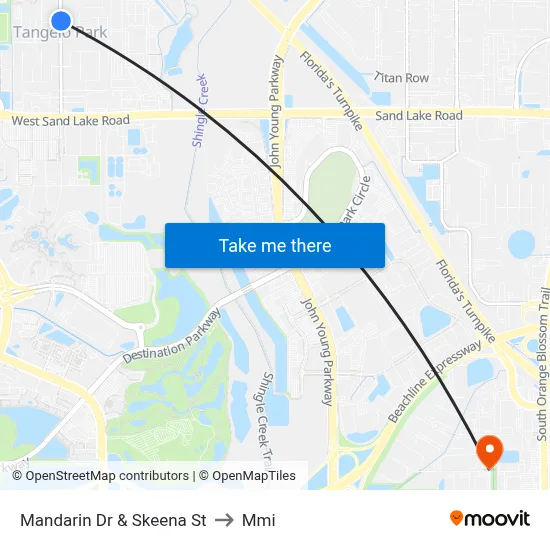 Mandarin Dr & Skeena St to Mmi map