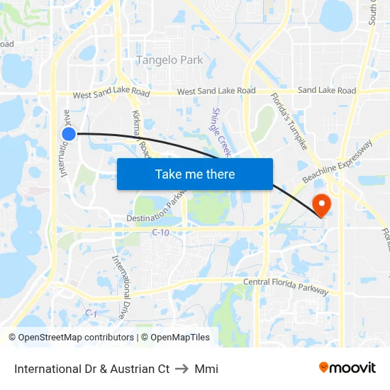 International Dr & Austrian Ct to Mmi map